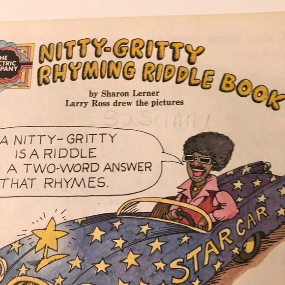 Vintage 1973 The Electric Company Nitty Gritty Rhyming Riddle Golden Book - Picture 8 of 16